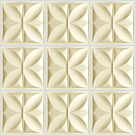 Ceilume Petal 2ft x 2ft Sand Ceiling Tile V1-PETAL-22SAO